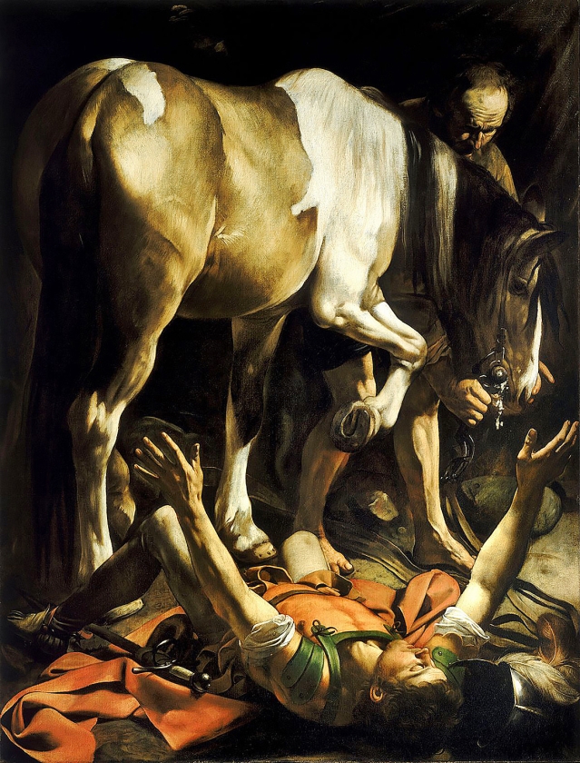 Caravaggio, De bekering van Paulus, 1601 (uit besproken boek)