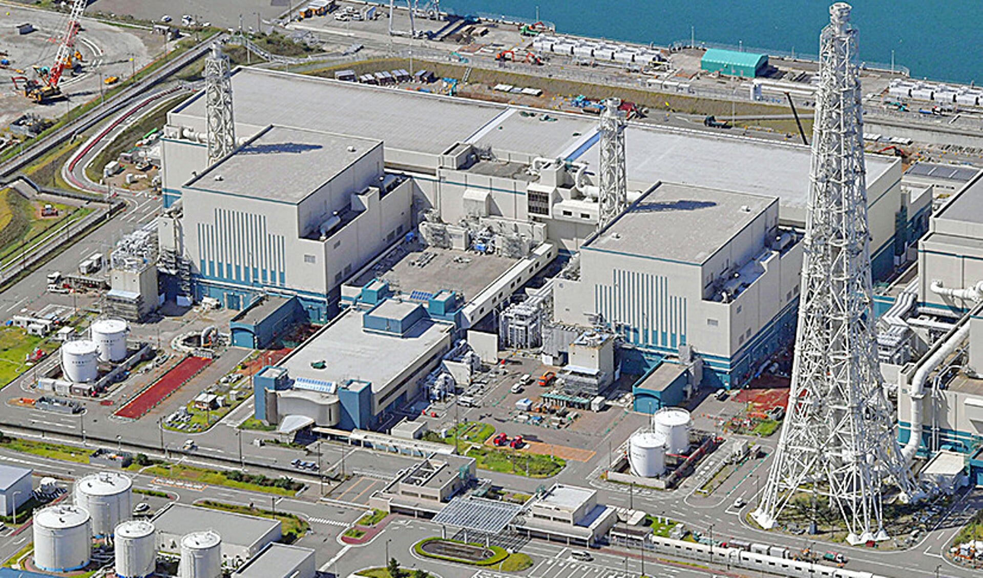 De reactoren 6 en 7 van de kerncentrale Kashiwazaki-Kariwa in Japan.