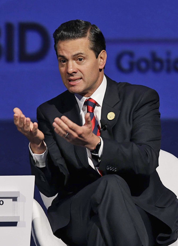 De Mexicaanse president Enrique Peña Nieto is vandaag op bezoek in Nederland. (ap / Martin Mejia)