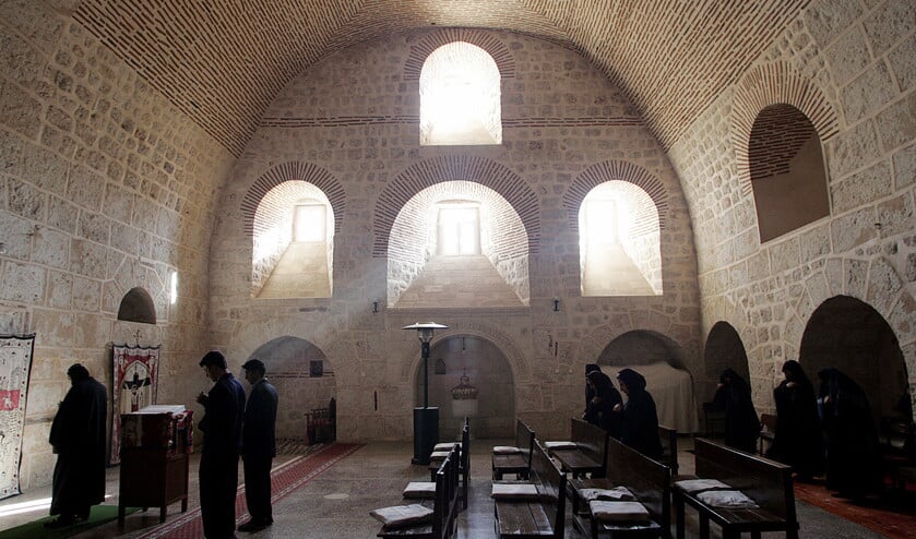 In het Mor Gabrielklooster in Turkije wordt in de fictieve roman Palimpsest ternauwernood een aanslag voorkomen. (ap / Murad Sezer)