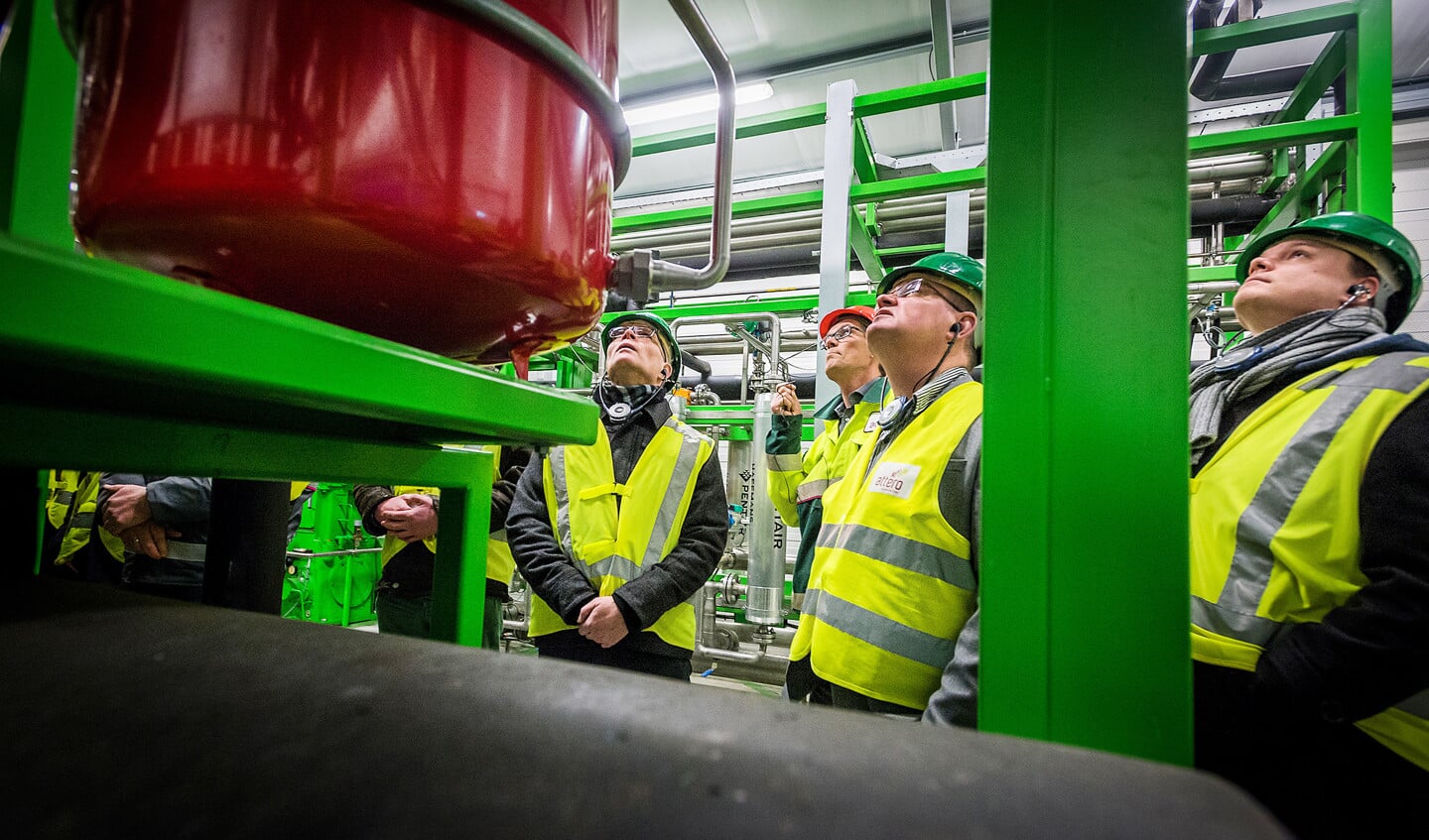 Via deze verzamelleiding in Wijster, geopend in 2015, wordt biogas geïnjecteerd in het aardgasnet. Dat kan ook met waterstofgas.