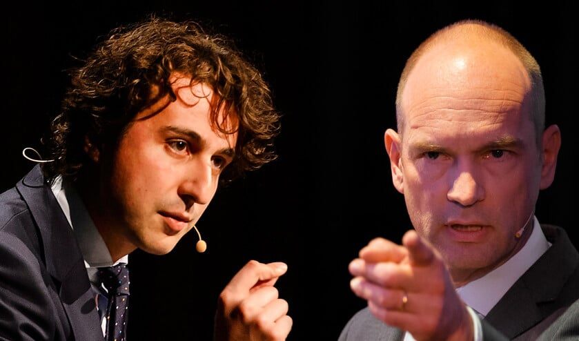 Jesse Klaver (links) droomt hardop van een socialer en vriendelijker Nederland. Gert-Jan Segers zet in op een christelijk-sociale politiek die mensen recht doet en hoop biedt. (anp / Remko de Waal, Bart Maat)