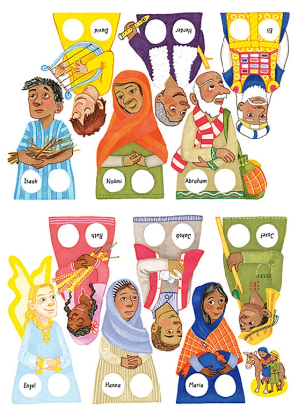 Vingerpoppetjes uit het boek Adventure. (uit besproken boek)