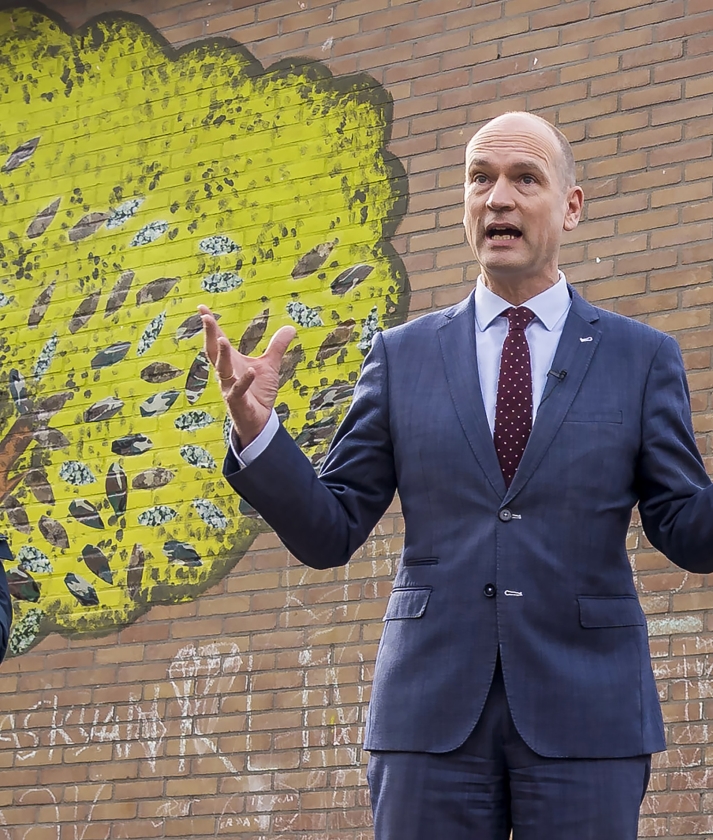 Gert-Jan Segers: ‘Ik wil dat mensen méér zeggenschap krijgen over hun eigen omgeving.’ (anp / Lex van Lieshout)