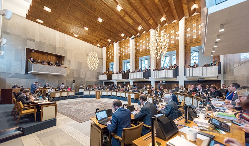 Vergadering van de Provinciale Staten van Gelderland, in het Provinciehuis in Arnhem.  (provincie gelderland)
