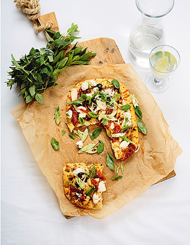 Koken: groentepizza van Turks brood (uit besrpoken boek)