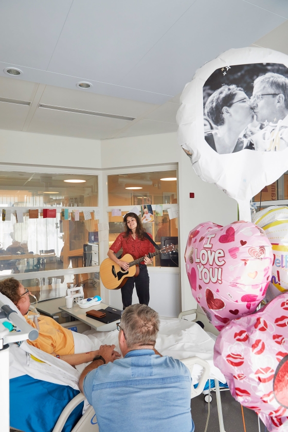 Livemuziek op de intensive care - een deken van rust over de afdeling