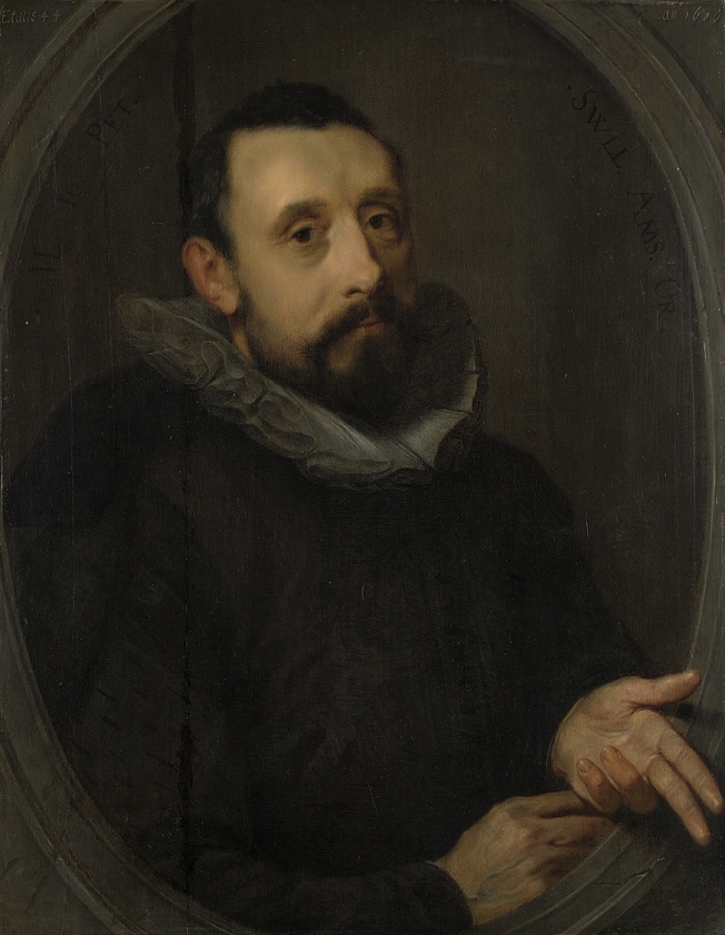 Een portret van Jan Pieterszoon Sweelinck, waarschijnlijk gemaakt door zijn broer Gerrit. (wikipedia)