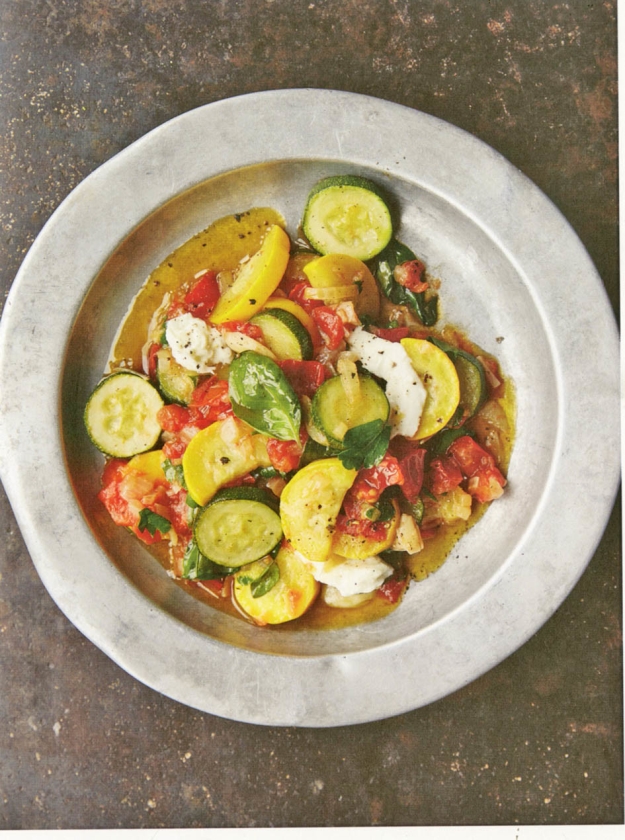 Recept: Courgette-tomatenragout (Helen Cathcart)