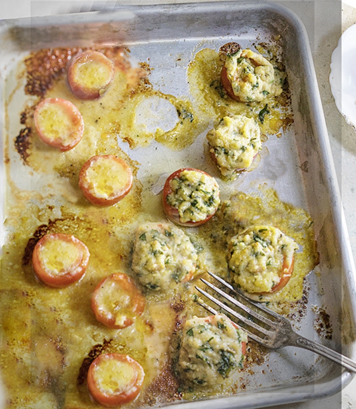 Recept: Gevulde tomaten (uit besproken boek)