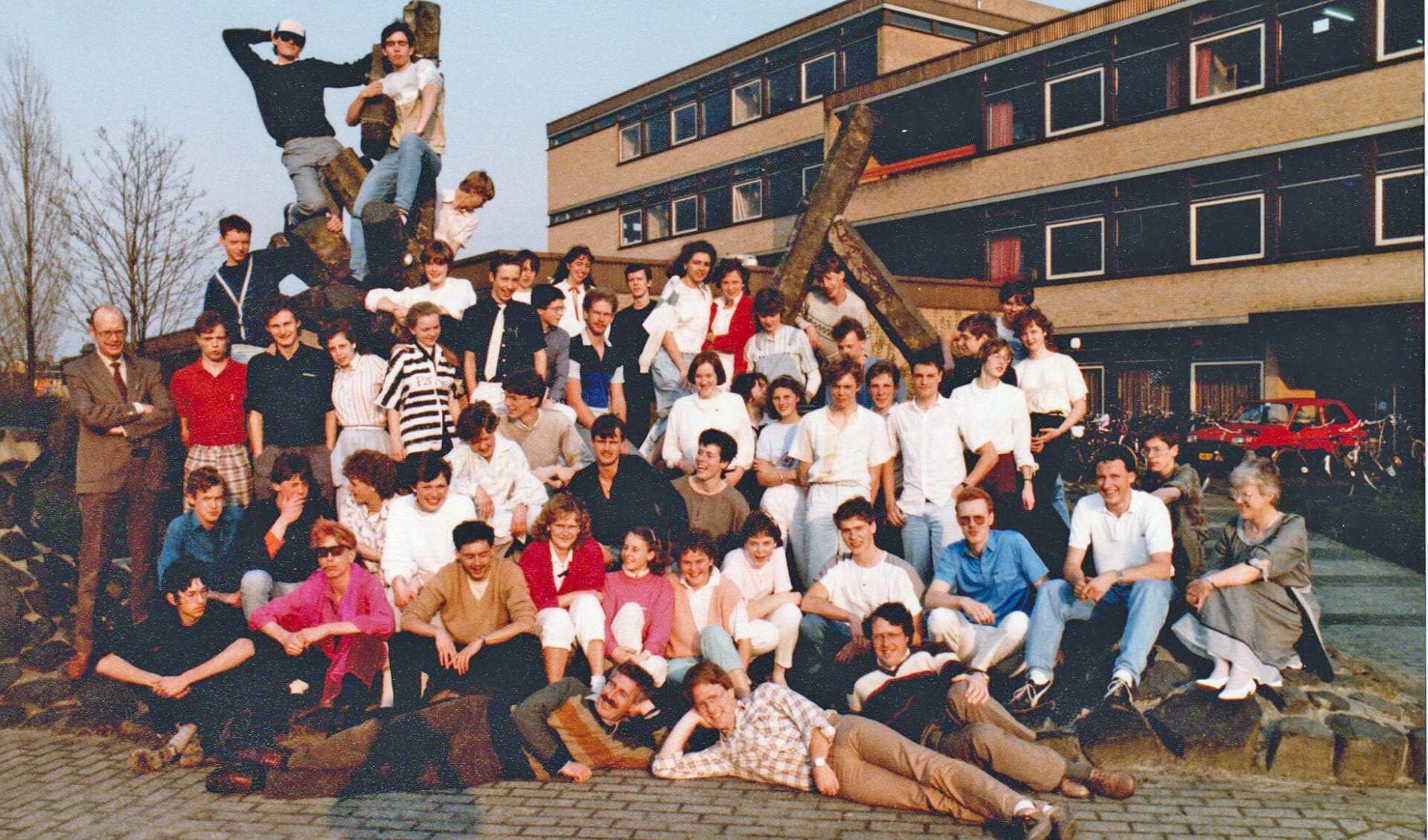 Examenklas van Sjirk Kuijper in 1985.