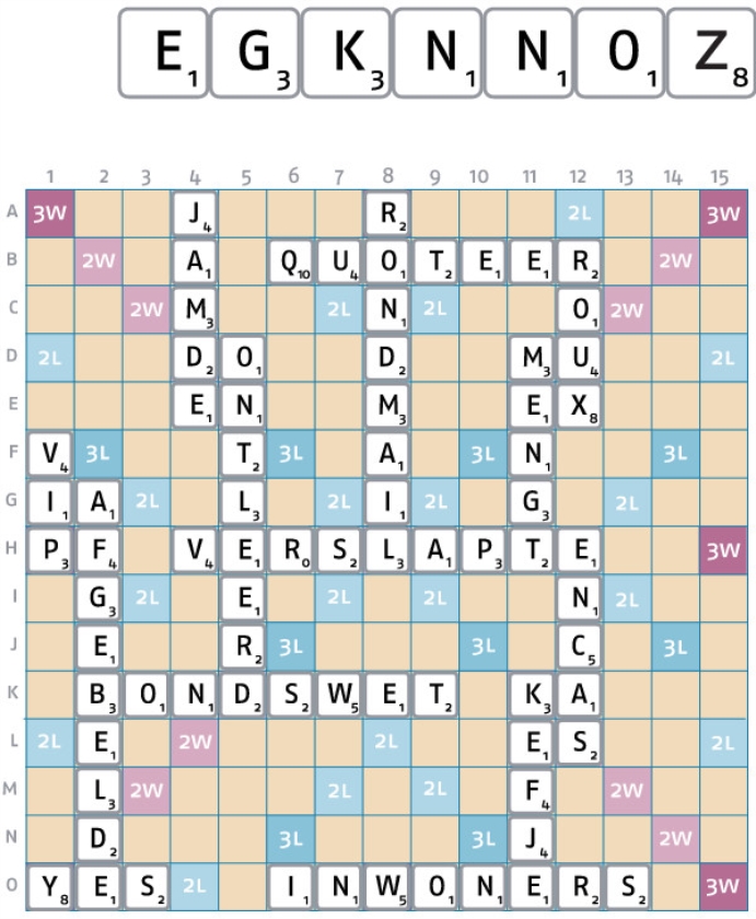 Dertiende nd-scrabblespel ronde 20