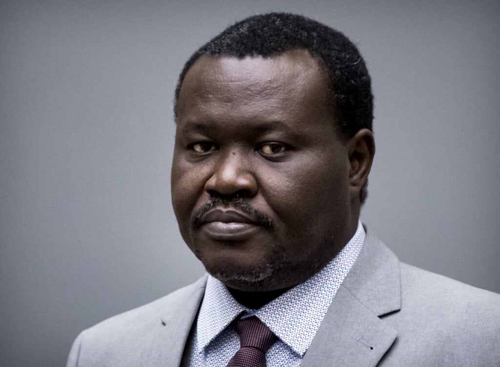 2019-01-25 14:23:52 DEN HAAG - Patrice-Edouard Ngaissona, de voormalig militieleider van de Centraal Afrikaanse Republiek tijdens zijn voorgeleiding bij het Internationale Strafhof. ANP KOEN VAN WEEL (beeld anp / Koen van Weel)