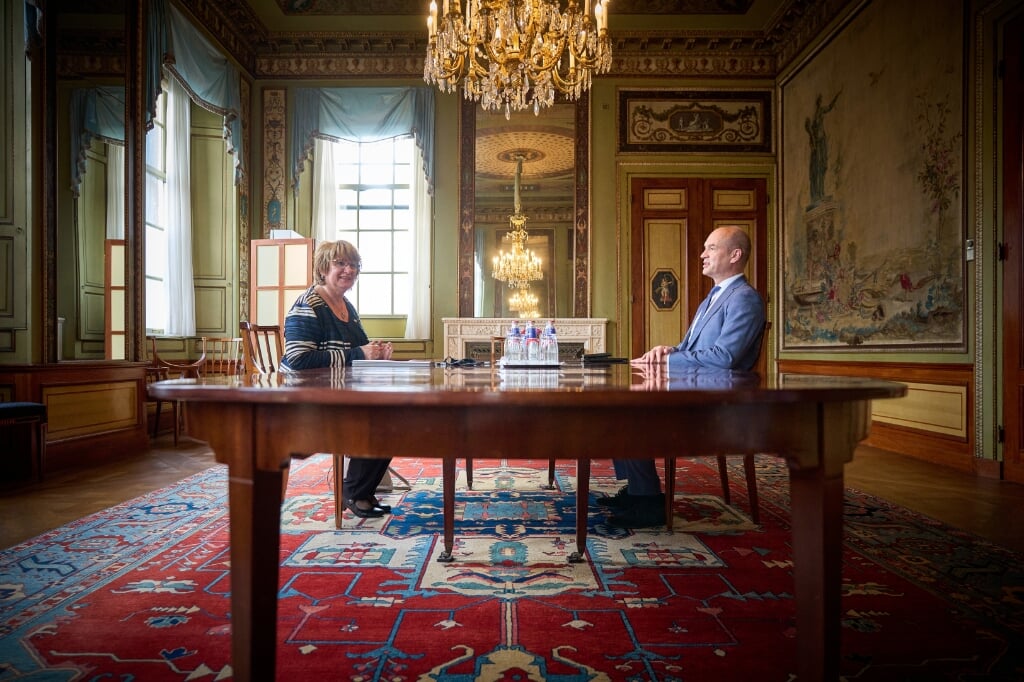2021-05-18 08:59:28 DEN HAAG - Informateur Mariette Hamer ontvangt fractievoorzitter XXX. Om voortgang in de formatie te houden wil Hamer direct over de inhoud spreken met de partijen. ANP PHIL NIJHUIS (beeld anp / Phil Nijhuis)