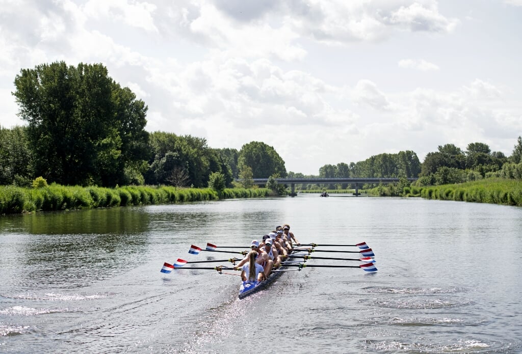 2020-06-22 10:16:10 ALMERE - De Holland Acht start weer met trainen, na een periode van aangepaste trainingen en een korte vakantie. ANP OLAF KRAAK (beeld anp / Olaf Kraak)