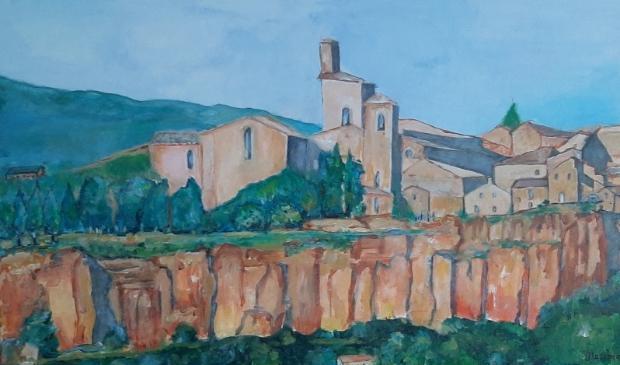 <p>Nasima Bosma laat zich inspireren door Paul Cezanne, Paul Gauguin en Vincent van Gogh.</p>