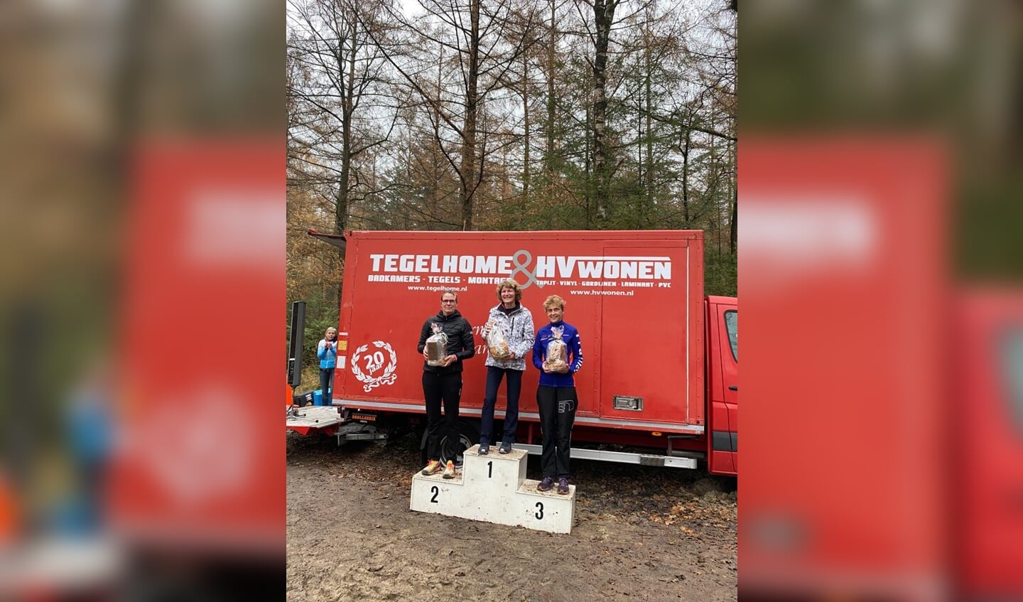 Geke op het podium als 3de
