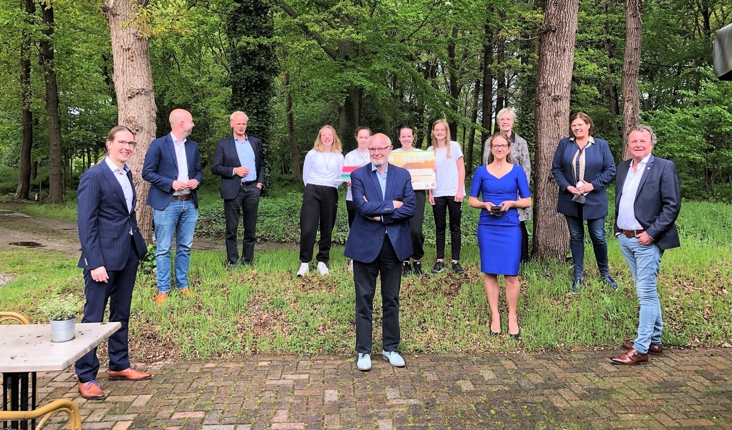 Leerlingen van De nieuwe Veste in Coevorden bedenken beste klimaatadaptieve plan.