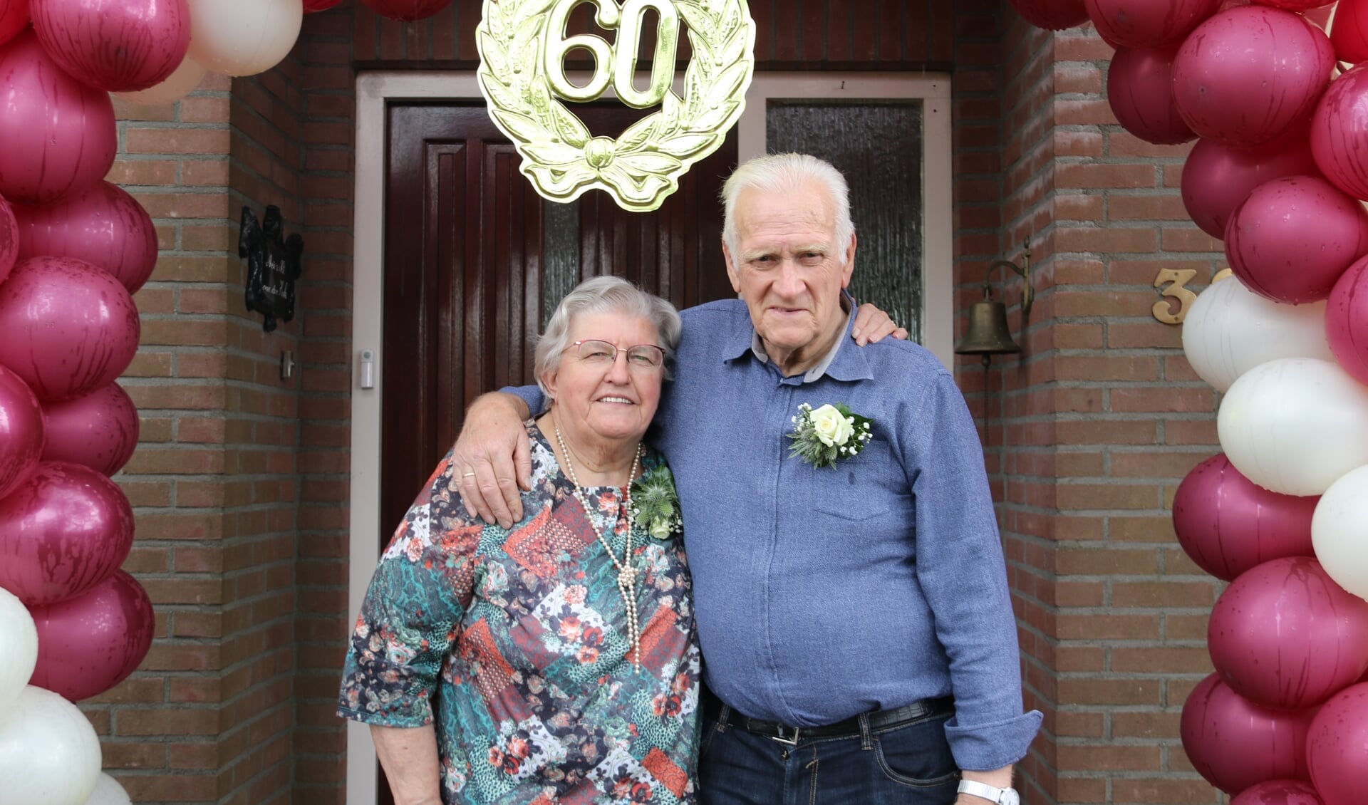 Het echtpaar van der Hoek vierde op donderdag 19 mei het zestig jarig huwelijksfeest.