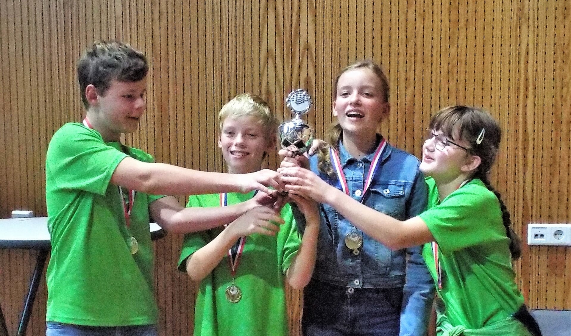 In de categorie pupillen won een team van De Groen. 