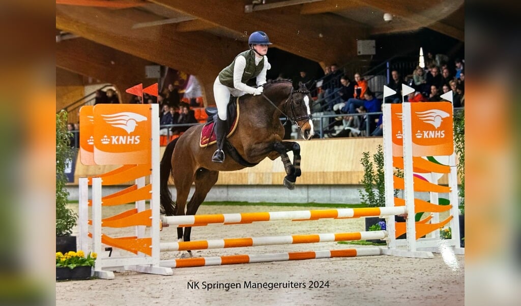 Maaike Bouwman met Wendolien tijdens de finale van het NK