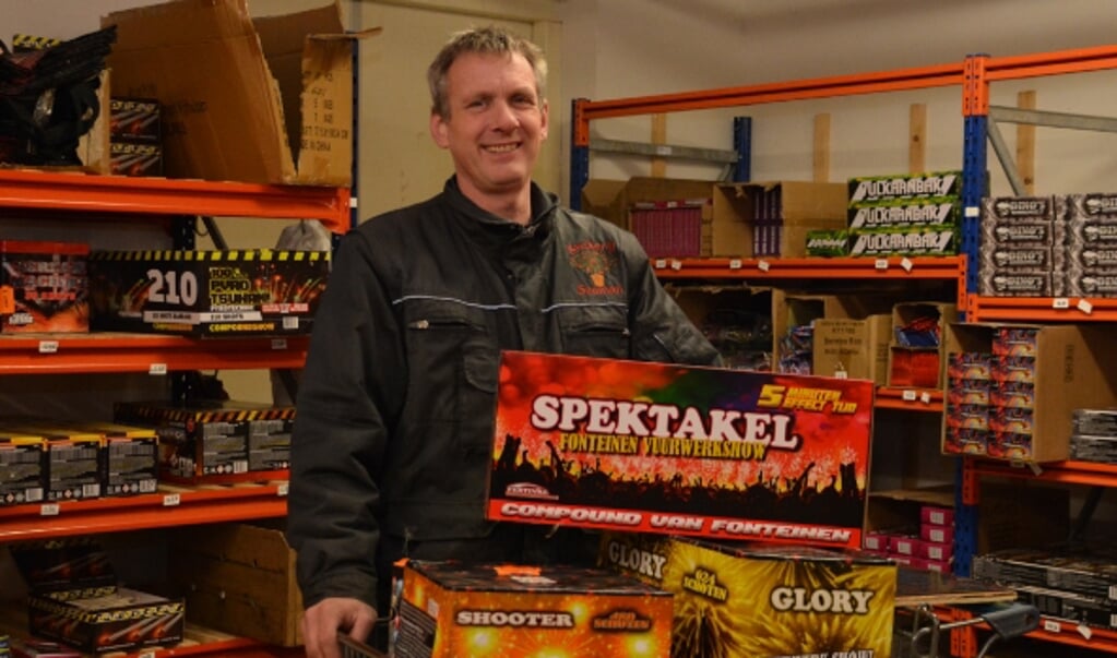 Jan Souman heeft een breed assortiment vuurwerk. 