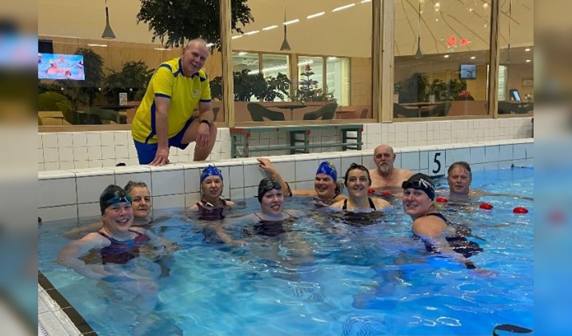 Trimzwemmers met begeleider Hans van Z&PC Nunspeet