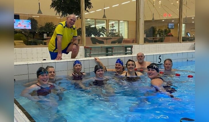 Trimzwemmers met begeleider Hans van Z&PC Nunspeet