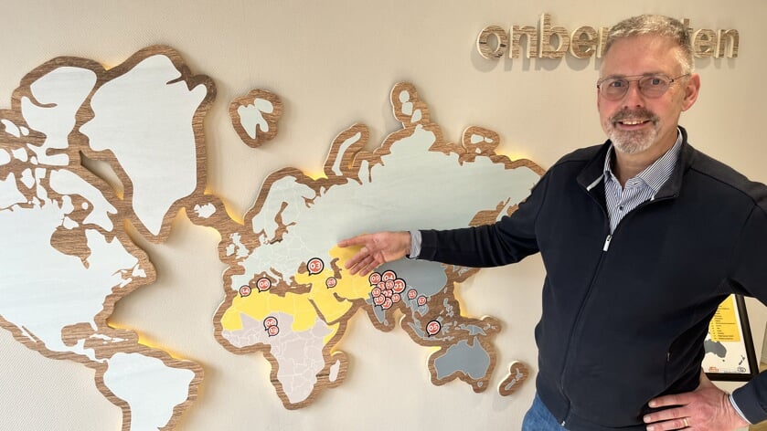  Frans de Lange in het kantoor van GlobalRize. Foto: José Oosthoek 