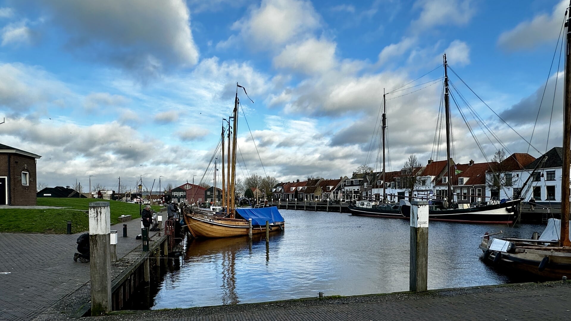 Het havengebied in Elburg. 