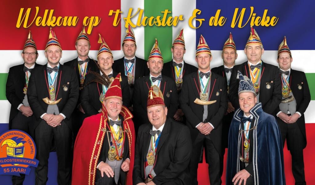 De Raad van Elf van carnavalsvereniging De Kloosterwiekers is klaar voor een alternatief carnavalsfeest.