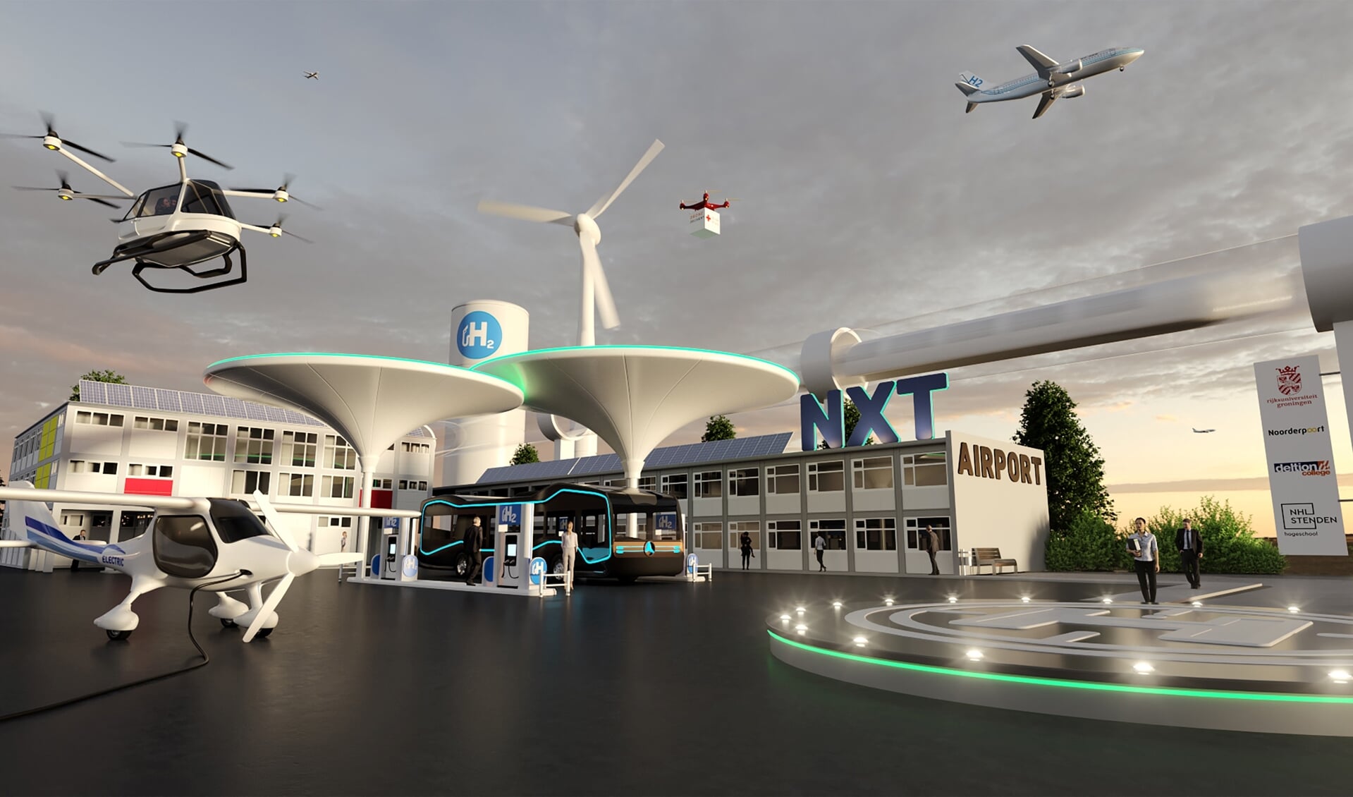 Zo ziet Groningen Airport Eelde de toekomst.
