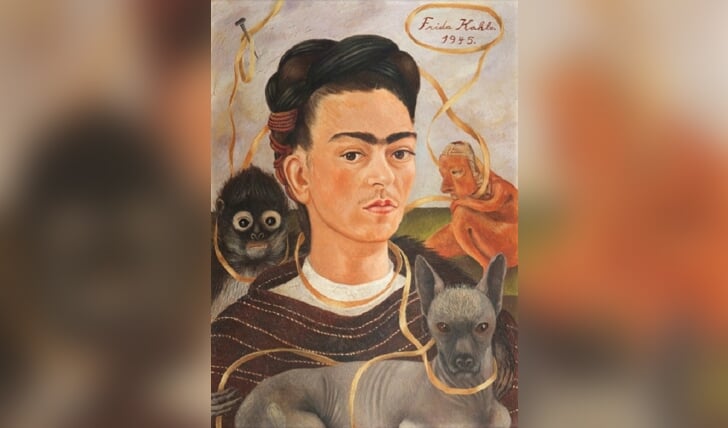 'Zelfportret met aapje' van Frida Kahlo.