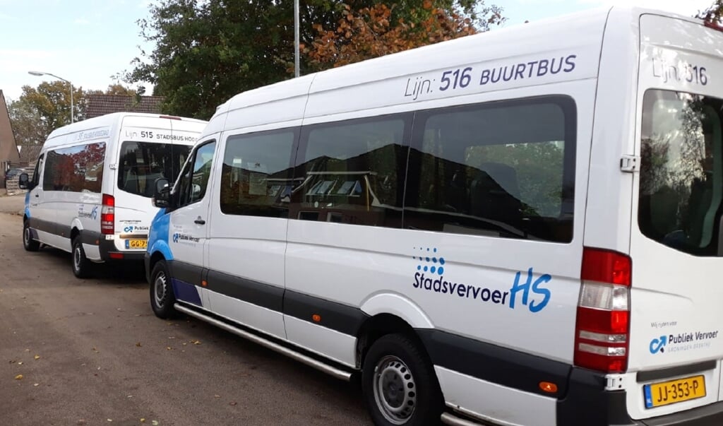 De buslijnen 515 en 516 van Stichting Stadsvervoer HS zullen voorlopig niet in het straatbeeld te zien zijn.