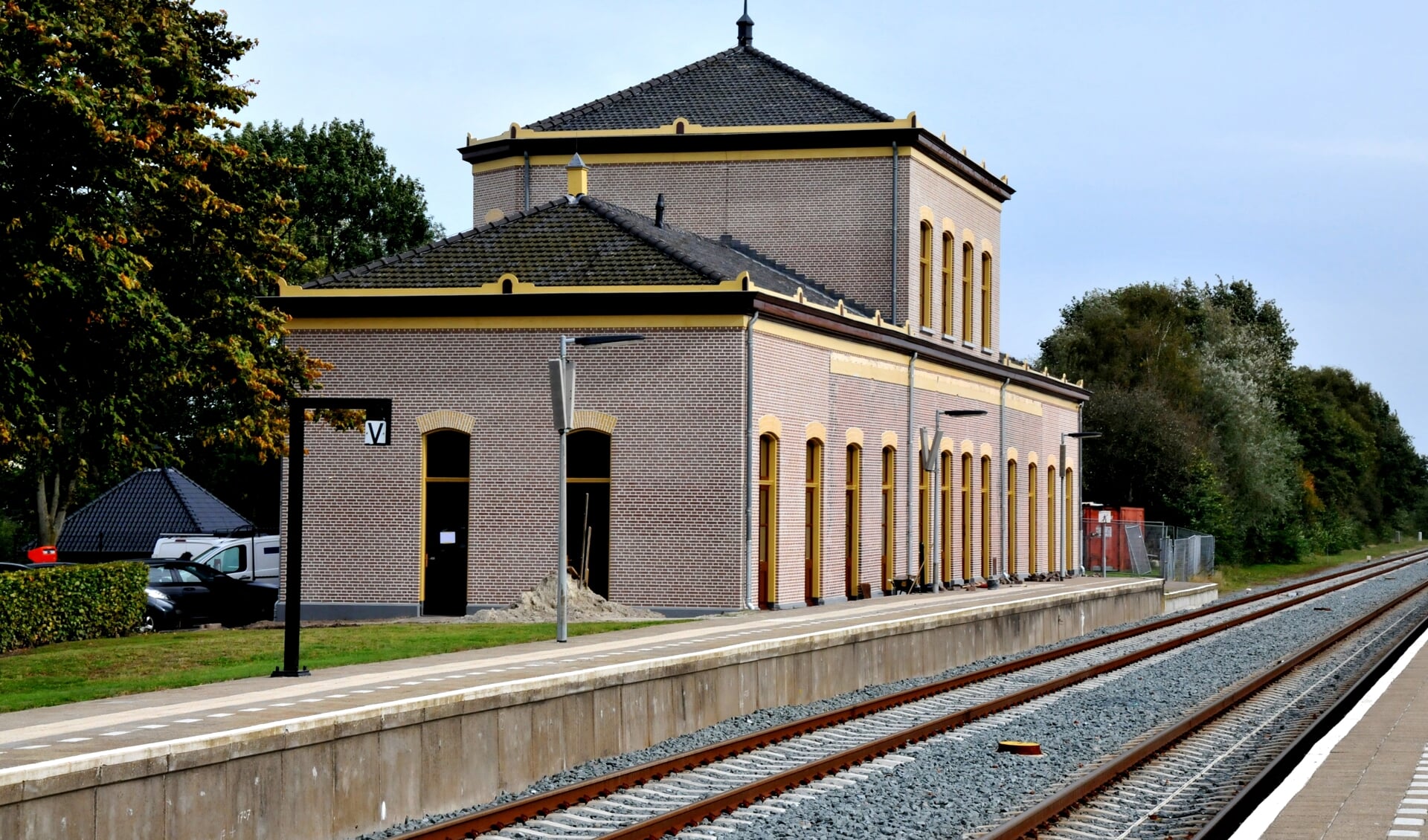 Het station in Zuidbroek. 