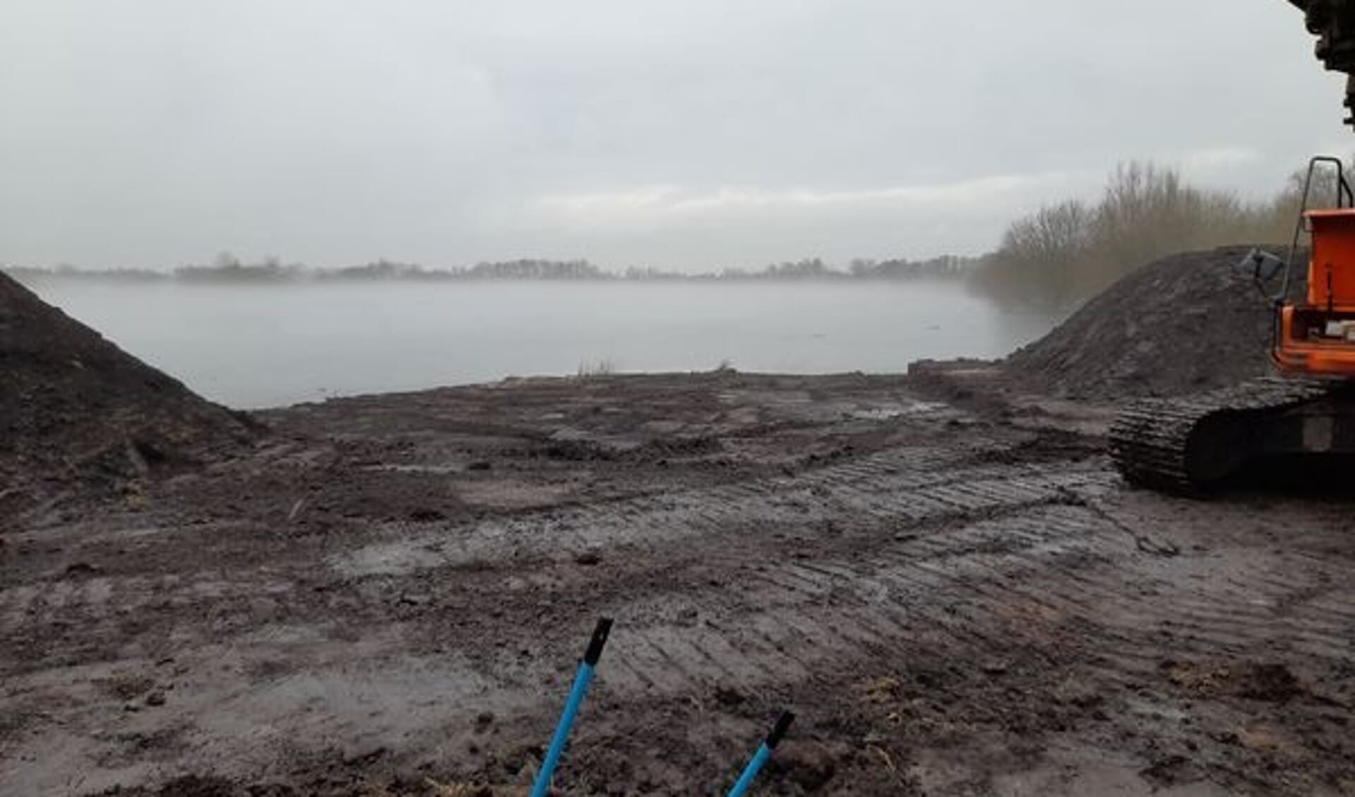 Aan de boorden van de Damsterplas wordt hard gewerkt aan de realisatie van het Kultuureiland.