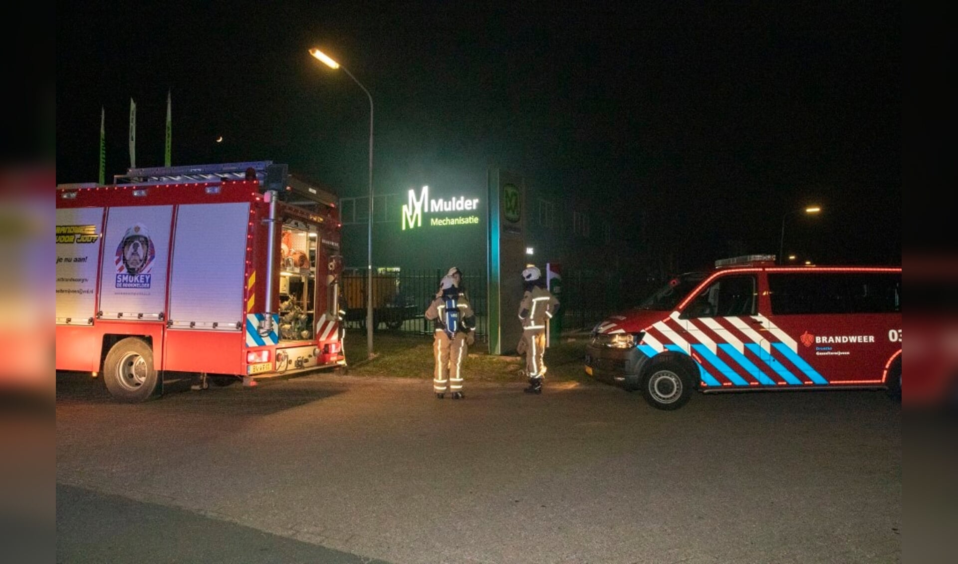 De brandweer hoefde niet in te grijpen bij een vuurtje in Gasselternijveen. 
