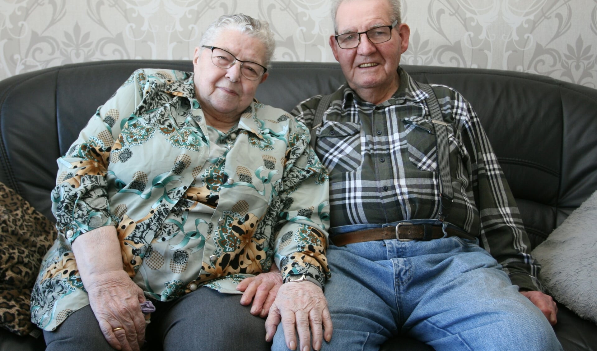 Klazienaveners Rika en Dirk de Lange zijn al 60 jaar een paar (foto Bennie Wolbers). 