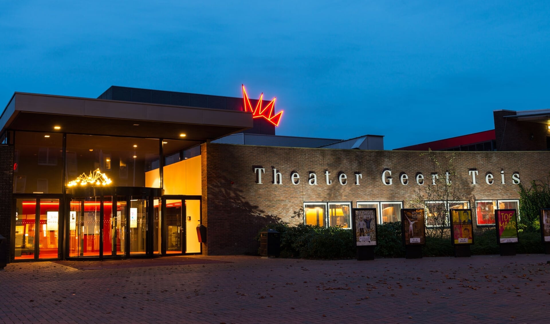 Theater Geert Teis mag vanaf 25 februari weer als vanouds de deuren openstellen voor haar publiek. (eigen foto)