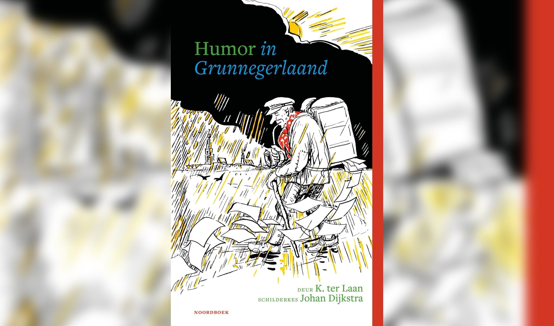 De omslag van het boek 'Humor in Grunnegerlaand' van Kornelis ter Laan.