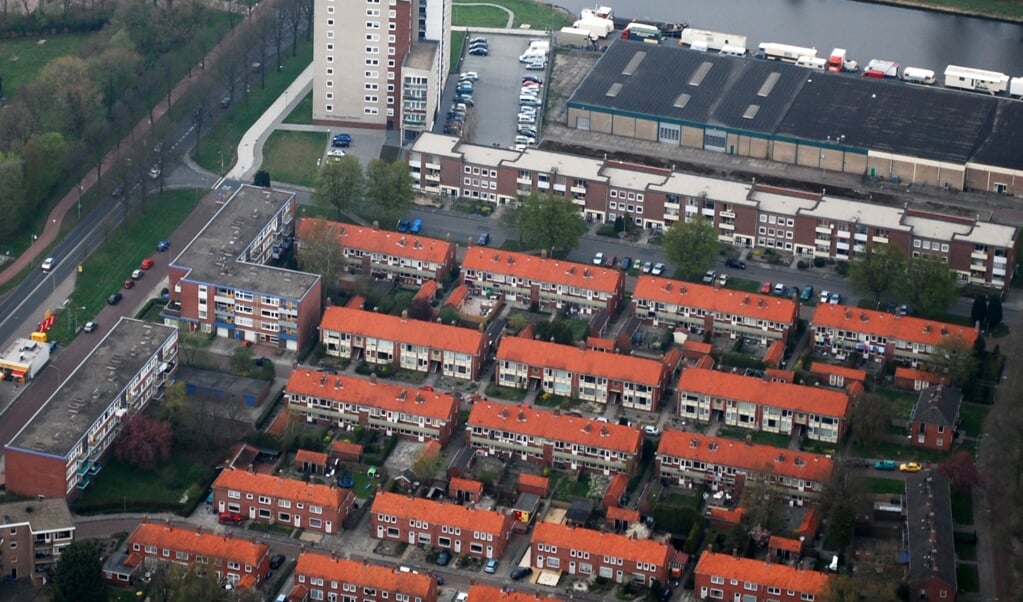 Een deel van de wijk Hoogezand-Noord, waar woningen nu kunnen worden verbeterd.