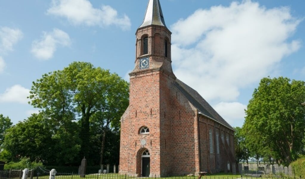 De kerk van Woltersum. 
