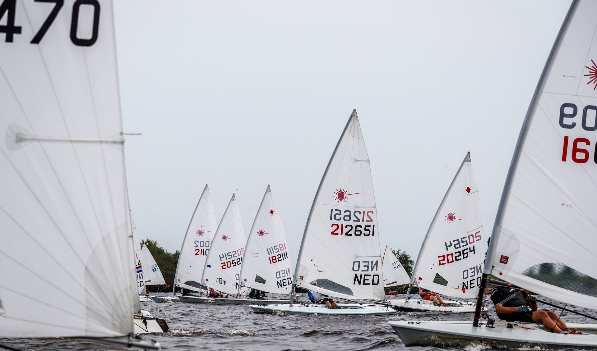 Deelnemers aan de Schildweek kregen met alle weertypes te maken. (foto Zeilvereniging Schildmeer)