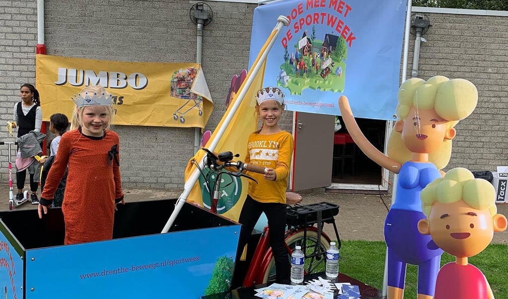 De bakfiets van de Nationale Sportweek deed Gasselternijveen aan.