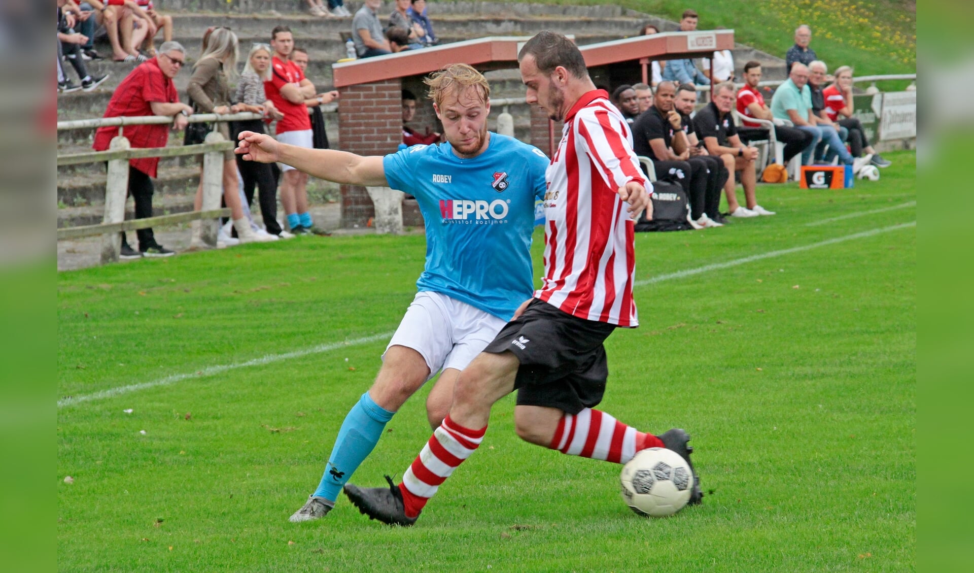 Noordster opende het seizoen met een prima gelijkspel tegen Hoogezand. Foto: Bert Woltjes. 