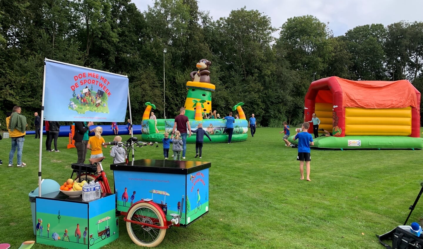 Veel activiteiten op sportpark De Hondsrug in Gasselternijveen. 