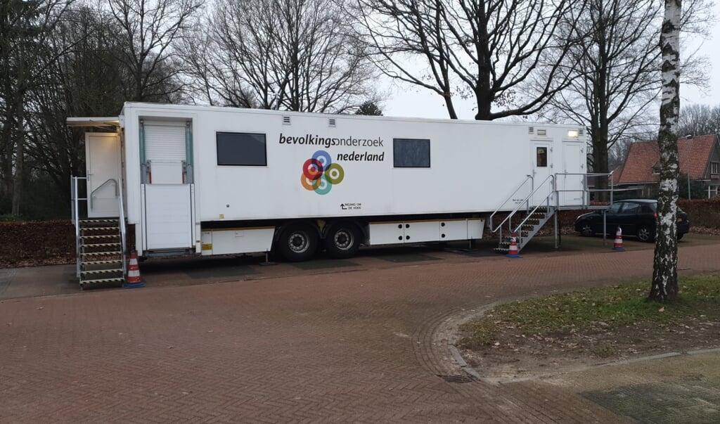 De onderzoekwagen staat de komende weken op de parkeerstrook achter De Spont in Stadskanaal. (foto: Bevolkingsonderzoek Noord)