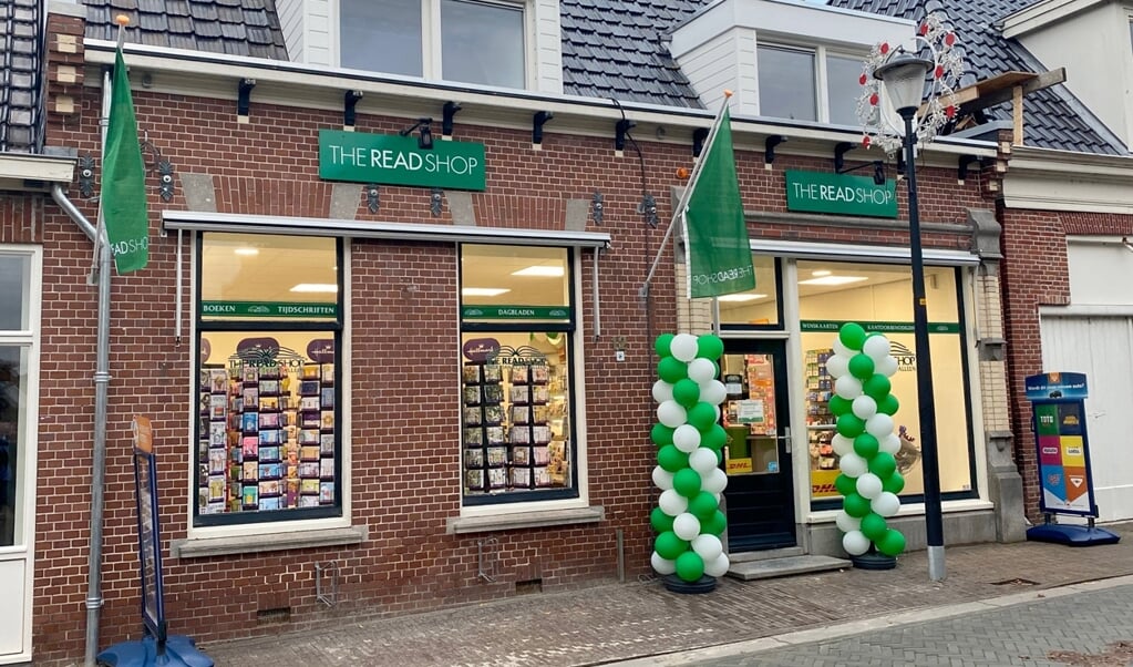 De versterkte winkel van The Read Shop in Loppersum.