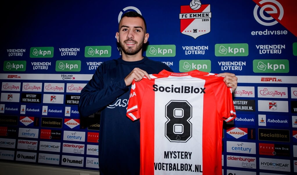 Lucas Bernadou heeft z'n contract bij FC Emmen verlengd (foto FC Emmen).