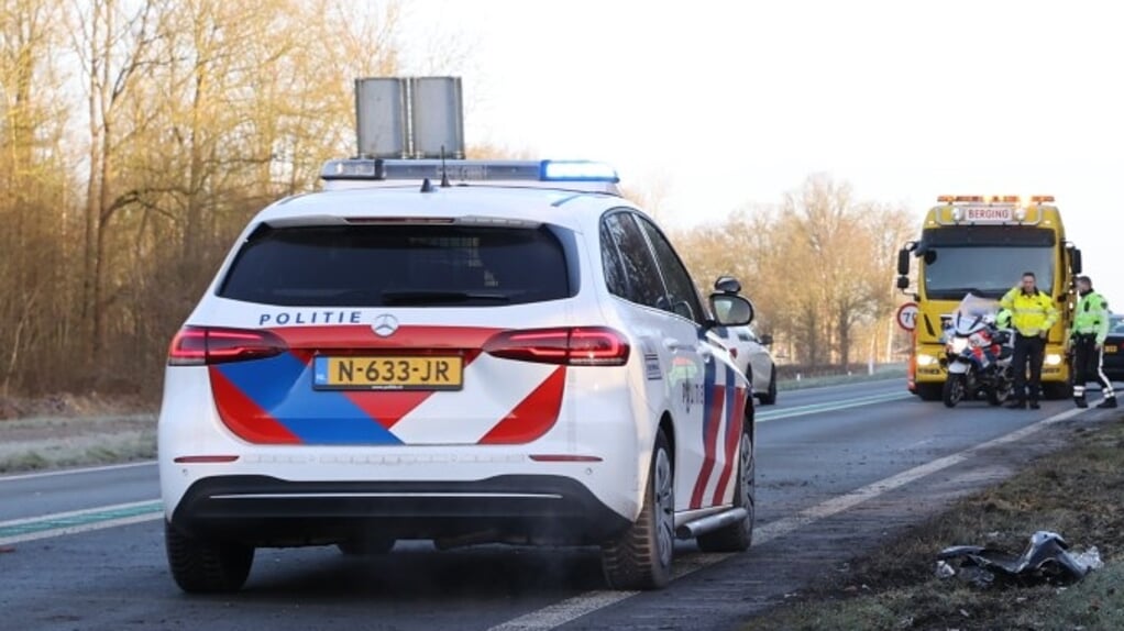 Berger Hamstra heeft de drie auto's afgesleept.